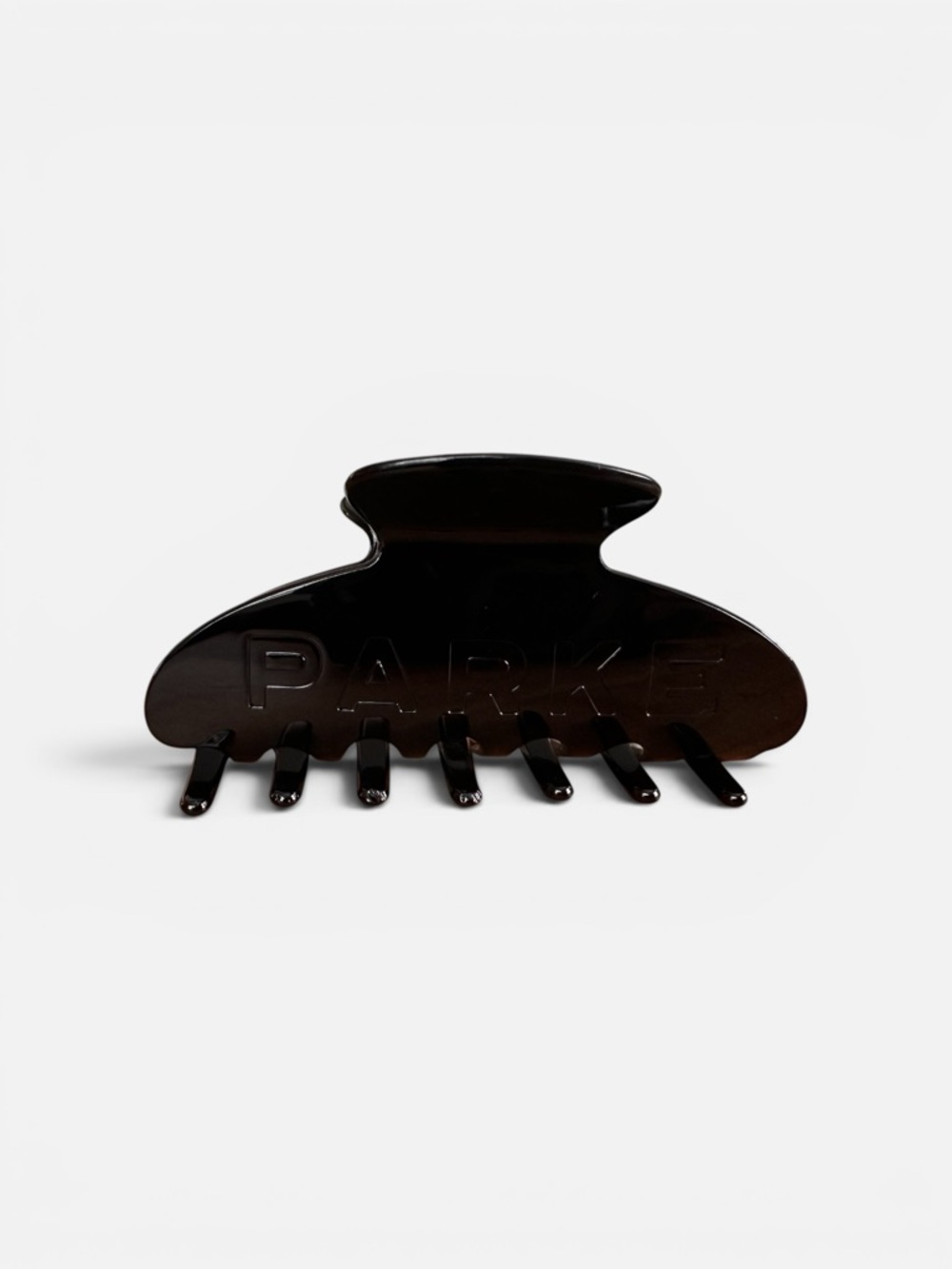 PARKE Hair Claw Clip SOLD OUT Black With Grey Pouch Case NEW